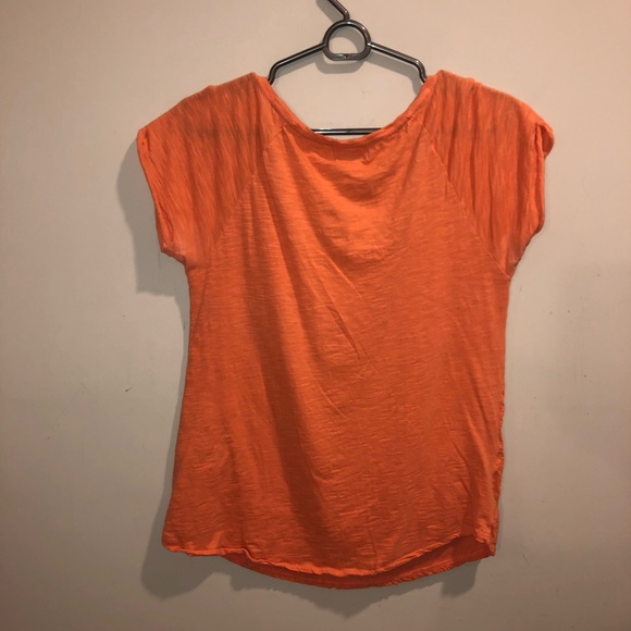 Lucky Brand Floral summertime Blouse orange - Picture 5 of 5